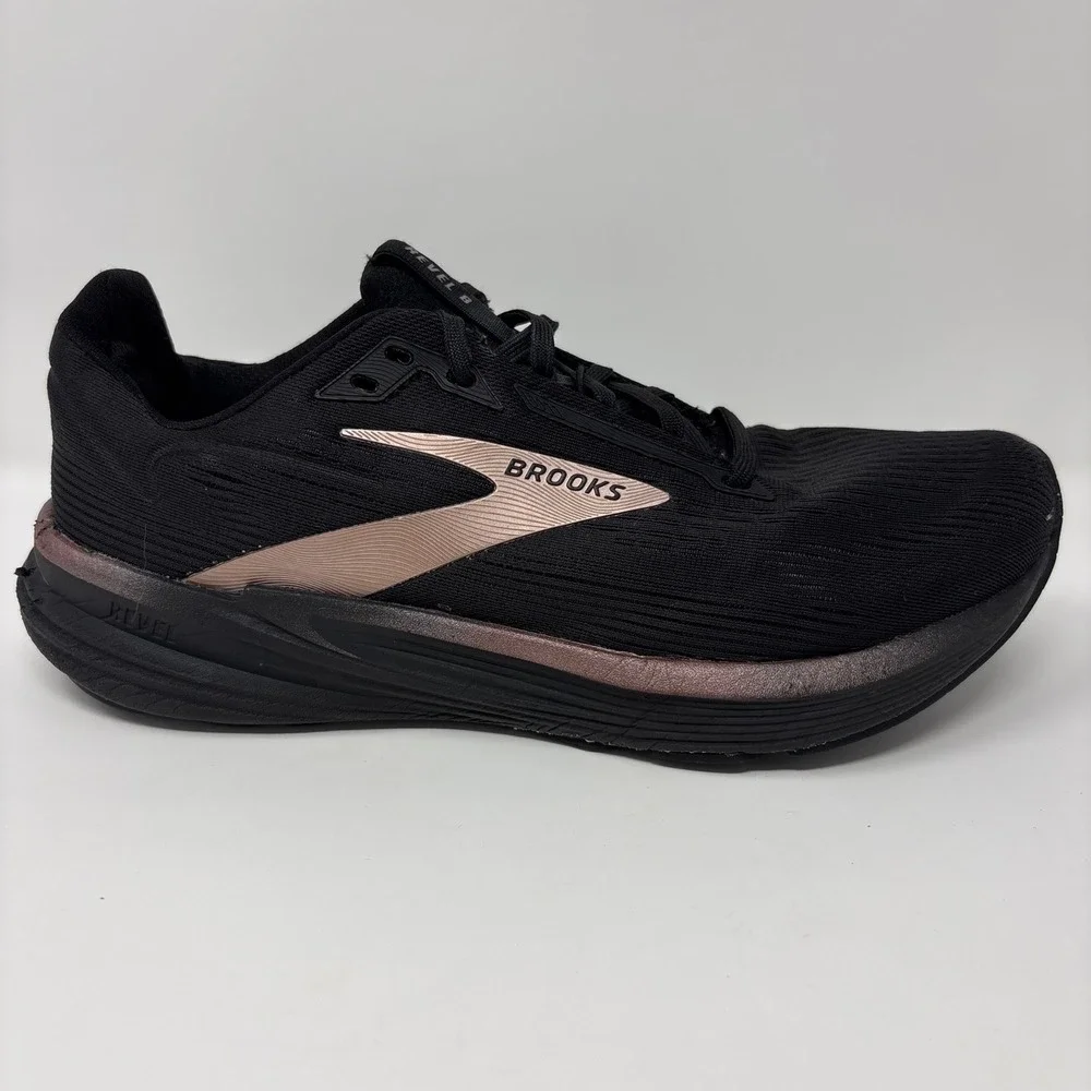 Brooks Revel 8 Women's Size 9 Black Rose Gold Athletic Running Shoes 1204561B043